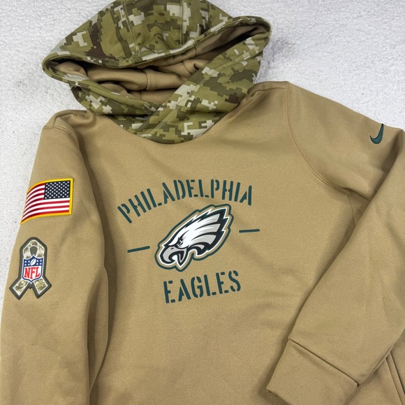 Nike Tops - Nike Women’s Tan and Green Philadelphia Eagles Hoodie